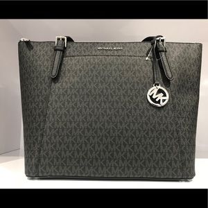 Michael Kors Ciara Large Tote Black MK Signature